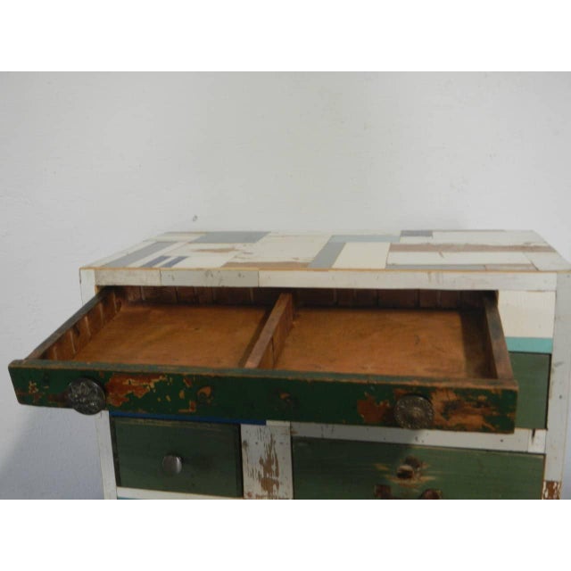 Table Chest of 8 Drawers, 1980 For Sale - Image 10 of 13