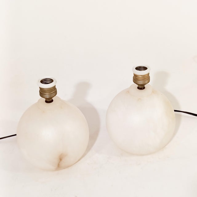 Brown Alabaster Table Lamps from Eclipsi, Spain, 1960s, Set of 2 For Sale - Image 8 of 10
