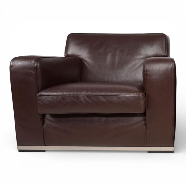 Apta Imprimatur Lounge Chair in Leather by Antonio Citterio for B&B Italia, 1999 For Sale - Image 14 of 14