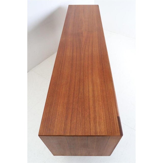 Mid-Century Modern Danish Teak Sideboard with Roll-Up Doors from Bernhard Pedersen & Søn, 1960s For Sale - Image 15 of 18