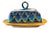 Collectible Majolica Butter Dish, B-61 For Sale