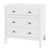 White Nora 25 in. W Rectangular Wood 3 Drawer Nightstand, White For Sale - Image 8 of 8