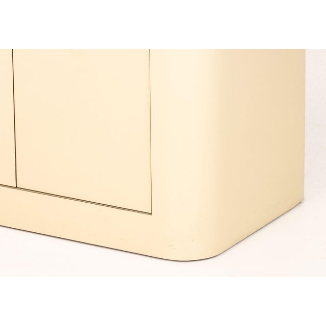 Metal Asian Modern Style Beige & Gold-Tone Sideboard For Sale - Image 7 of 10