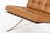 Mid Century Brown Leather Barcelona Chair by Mies Van Der Rohe for Knoll, 1983 For Sale - Image 11 of 15