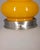 Metal Vintage Space Age Italian Yellow Glass Chandelier, 1970s For Sale - Image 7 of 8