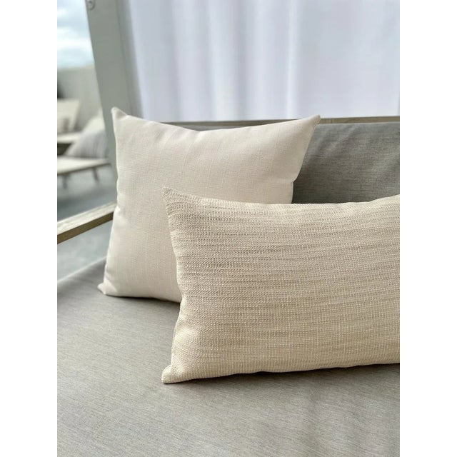 2020s Seaside Smooth 14x20 Beige Indoor Outdoor Pillow For Sale - Image 5 of 7