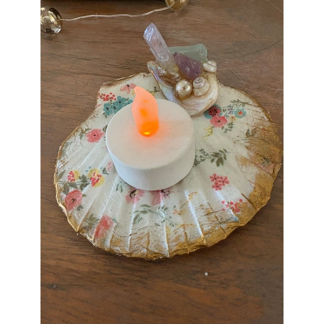 Natural Handcrafted Shell Trinket Tray For Sale - Image 4 of 7