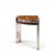 Pace Leon Rosen for Pace Mezzaluna Mid Century Steel and Rosewood Side End Table For Sale - Image 4 of 9