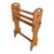 Vintage Benchmade Solid Oak Quilt or Blanket Rack For Sale