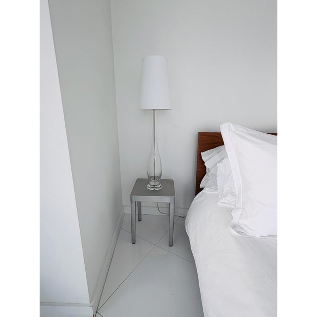 Metal Philippe Starck for Emeco Hand-Brushed Aluminum Occasional Tables | Set of 2 For Sale - Image 7 of 7