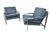 Milo Baughman Vintage Milo Baughman Style Flat Bar Chrome Arm Chairs - Set of 2 For Sale - Image 4 of 8