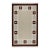 Part & Parcel Goods Wool Chain Rug 2’6” x 12', Celadon, Sky Blue, Chocolate and Eggshell For Sale