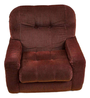 Vintage Chair in Burgundy Fabric