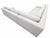 Rh Modena Track Arm Left-Arm Bench-Cushion L-Sectional – Perennials Performance Textured Linen Weave in Mist For Sale - Image 10 of 18