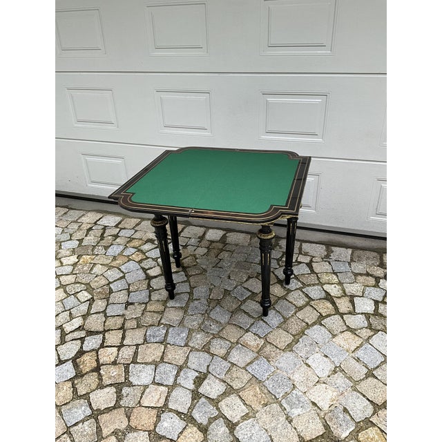 Antique Napoleon III Game Table, 1860 For Sale - Image 13 of 18