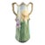 Early 20th Century Large Austrian Hand Painted Irises Gilded Two Handle Vase Signed For Sale
