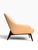 Beige Pair of Adam Court Leather Lounge Chairs | Cream Leather on Dark Walnut Frames | Modern Designer Armchairs For Sale - Image 8 of 13