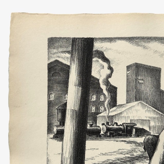 1930s Richard Hood (1910-1995) - Wpa Untitled Figurative Etching, Signed (C. 1938) For Sale - Image 5 of 5