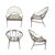 White Mid-Century Modern Outdoor Seating Set For Sale - Image 8 of 14