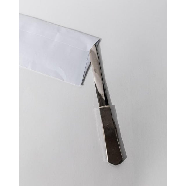 Vintage Metal Letter Opener with Folding Mini Knife, 1960s For Sale - Image 3 of 11
