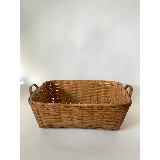 Vintage Large Shoe Basket or Wall Hanging For Sale - Image 10 of 10
