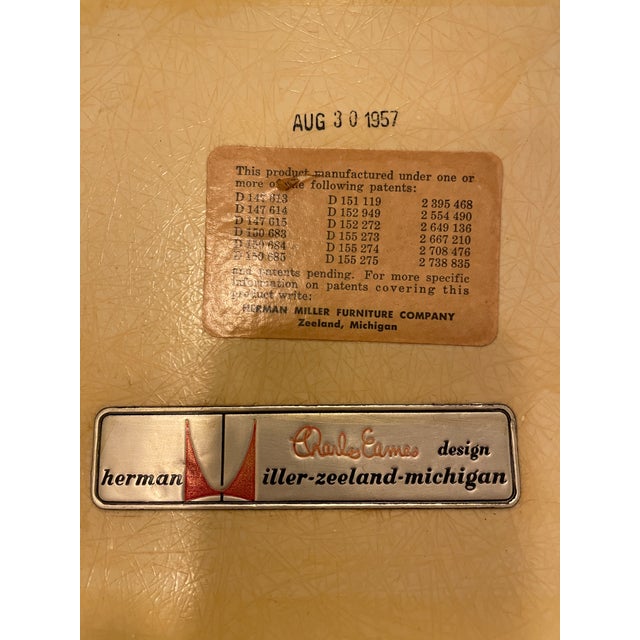 Herman Miller Eames Vintage 1957 Arm Shell Chair For Sale - Image 9 of 12