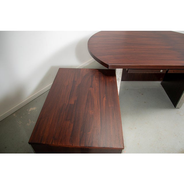 Galileo Series Executive Desk by Ennio Fazioli for Mim Roma, 1970s For Sale - Image 9 of 18