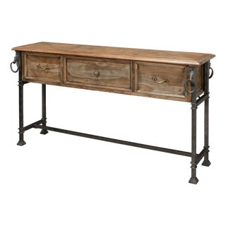 Industrial Equestrian Console Table For Sale