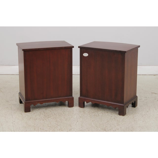 Pair of Gordons Mahogany 4 Drawer Chests Nightstands For Sale - Image 12 of 14