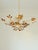 Large Vintage Amber Crystal Flower Chandelier, 1970s For Sale - Image 9 of 13