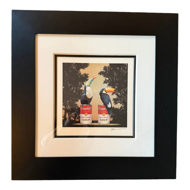 Robert Deyber Authentic Framed Print Lithograph ‘Toucans’ Hand Signed For Sale