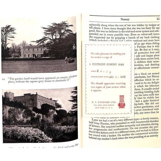 "A Wiltshire Country Home a Study of Little Durnford" 1938 Devenish, Dorothy For Sale - Image 4 of 12