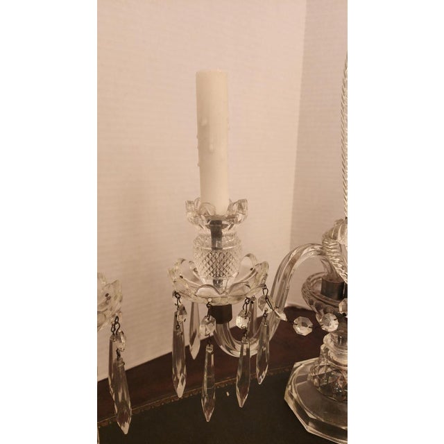 Baroque Pair of 1990s Murano Candelabra Lamps For Sale - Image 3 of 7