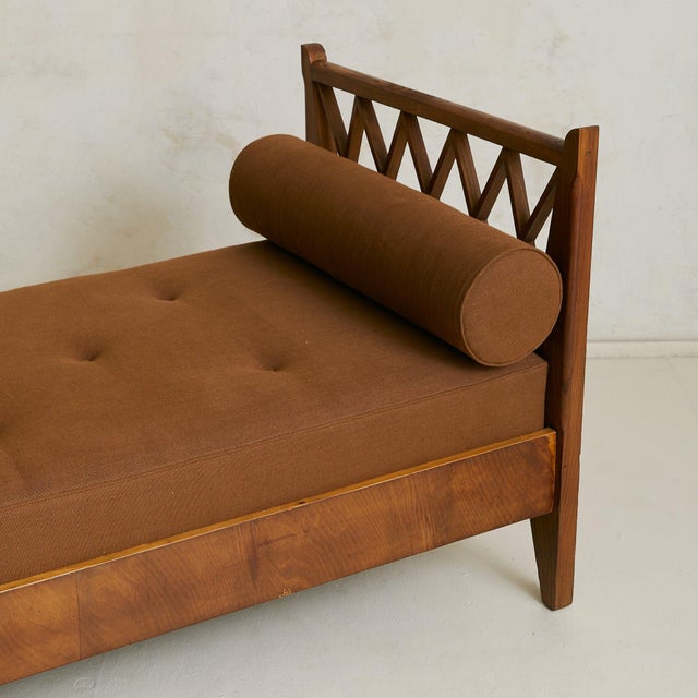 French Daybed in the Manner of Jacques Adnet, 1950s For Sale - Image 15 of 18