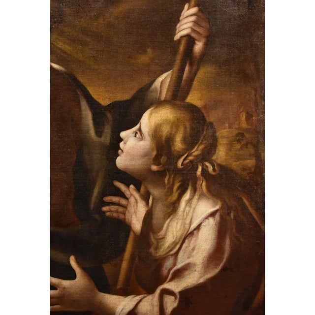 Circle of Carlo Cignani, Noli Me Tangere, 1650, Oil on Canvas For Sale - Image 6 of 11