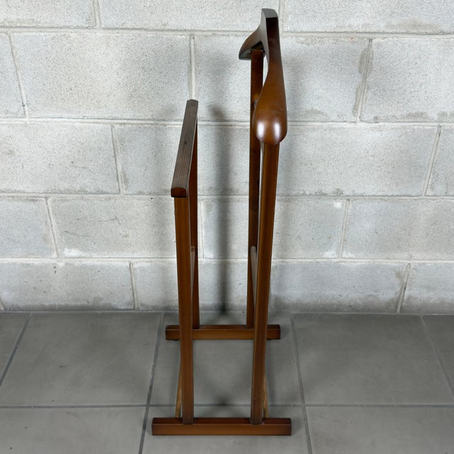 Vintage Wooden Valet Stand, 1970s For Sale - Image 4 of 8