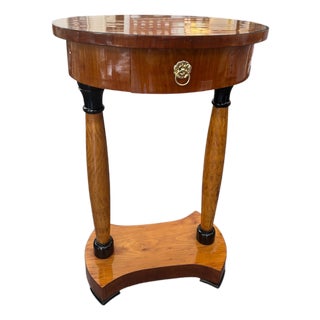Biedermeier Style Oval Table For Sale