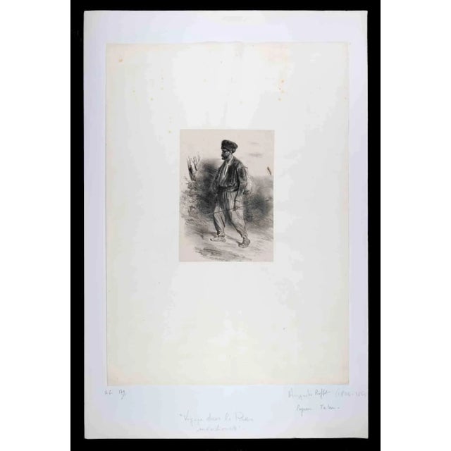 Paysan Tartan is an original Lithograph realized by Denis Auguste Marie Raffet No signature. Good condition included a...