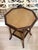 Vintage Rattan Ostrich Leather Octagonal Side Table For Sale - Image 4 of 11