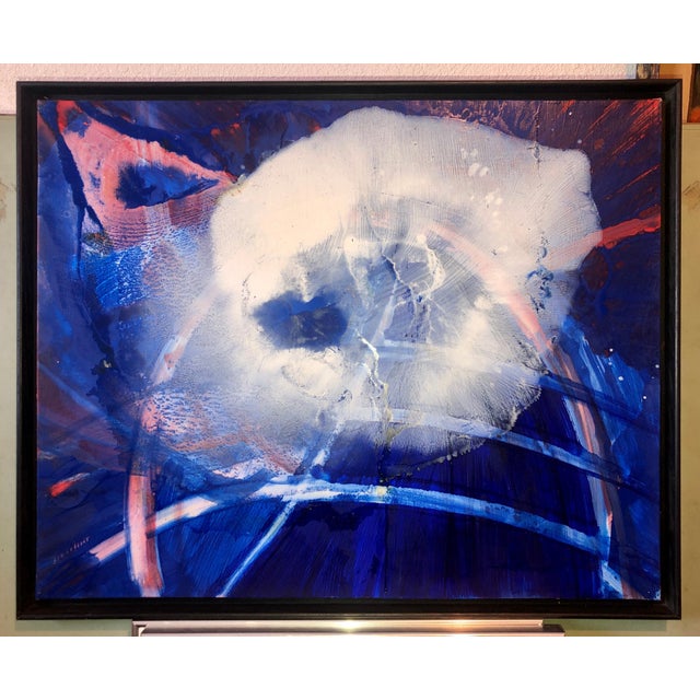 Abstract Expressionism Rene Duvillier, Arc en Ciel Abstract Expressionist French Oil Painting Nouvelle École d'Paris, 1990 For Sale - Image 3 of 15