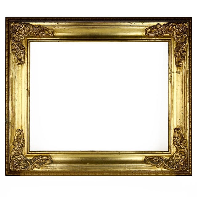 Vintage Italian Wood Picture Frame in Gilt Wood For Sale - Image 12 of 12