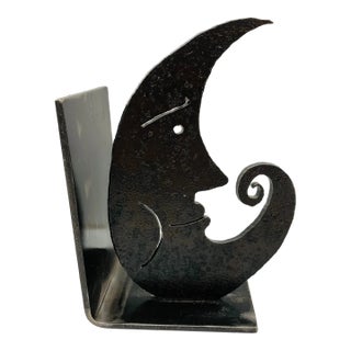 2003 Crescent Moon Bookend For Sale