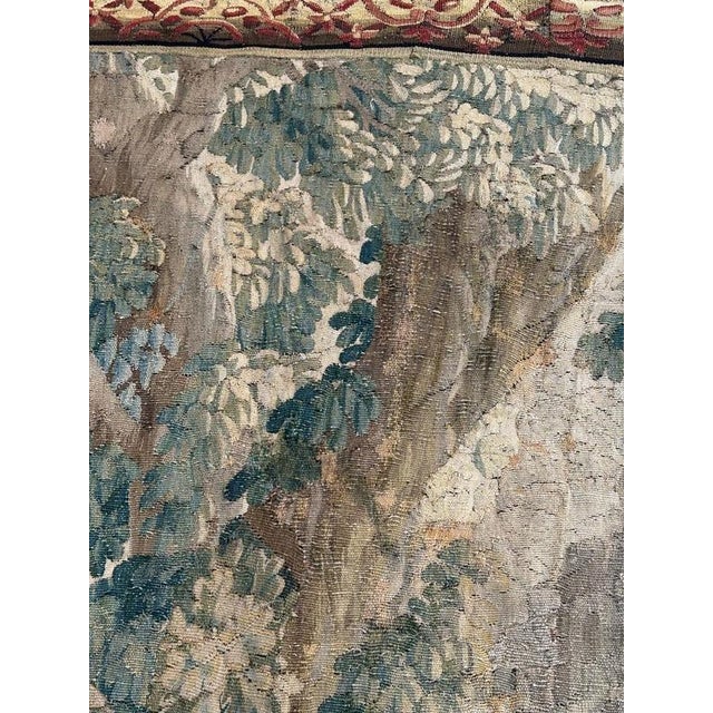 18th Century Aubusson Rest in the Forest Tapestry For Sale - Image 5 of 18