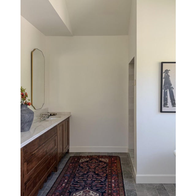 Metal Henry Gold Wall Mirror, Large For Sale - Image 7 of 7