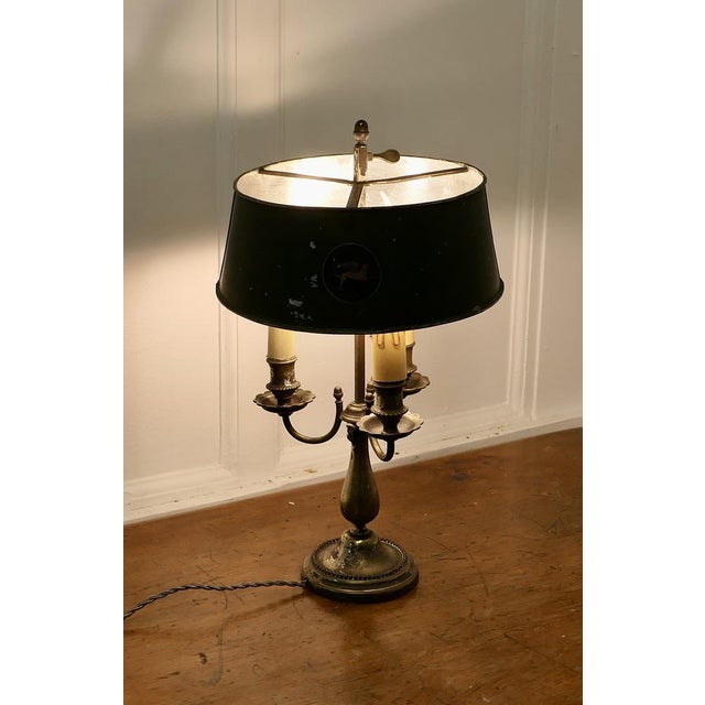 French Silver-Plated Triple Bouillotte Desk Lamp, 1890s For Sale - Image 7 of 11