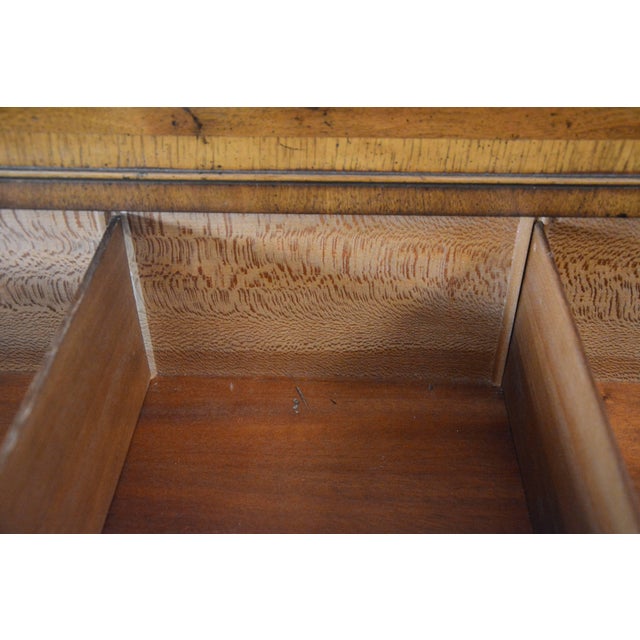 Wood 1940s Regency Henredon Portfolio Chest on Chest For Sale - Image 7 of 11