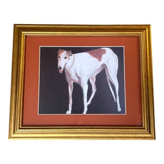 Contemporary Original Judy Henn Greyhound Print For Sale