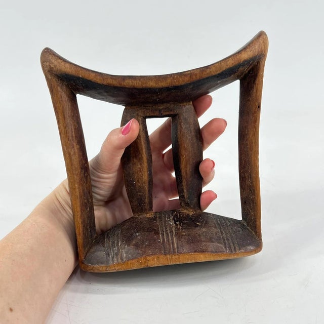 Early 20th Century Wooden Headrest Ethiopia For Sale - Image 4 of 7
