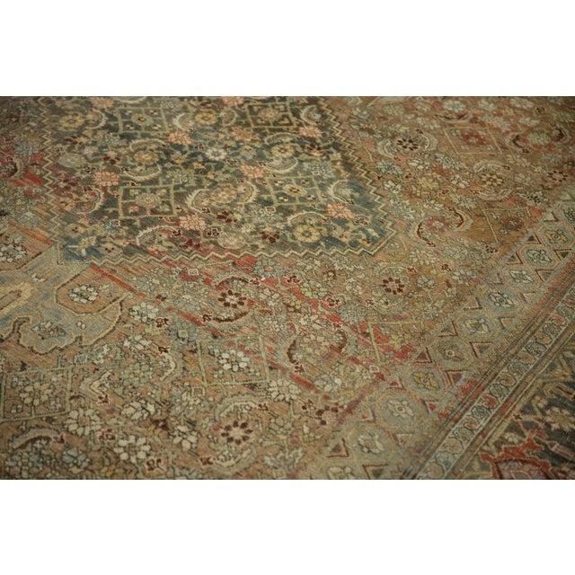 1930s Vintage Persian Bijar Herati Medallion Wool Carpet For Sale In New York - Image 6 of 13