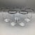 Crystal Platinum Rim Dorothy Thorpe Tumblers-Set of 5 For Sale - Image 12 of 12